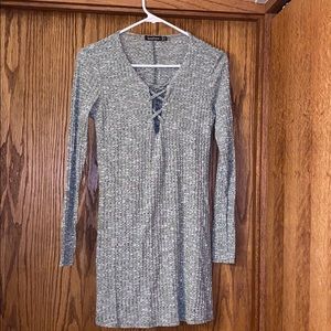 Sweater dress grey